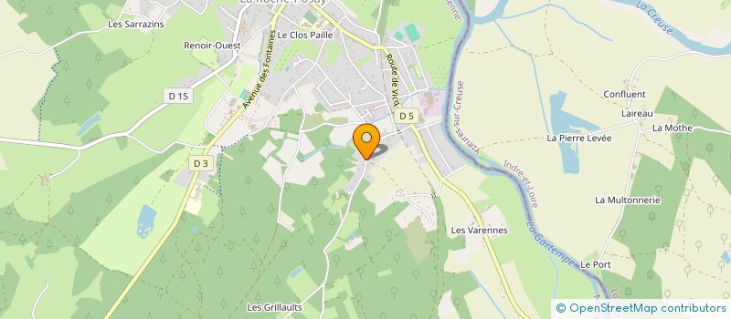 localisation de l'entreprise MONSIEUR RONAN YHUEL à LA ROCHE-POSAY