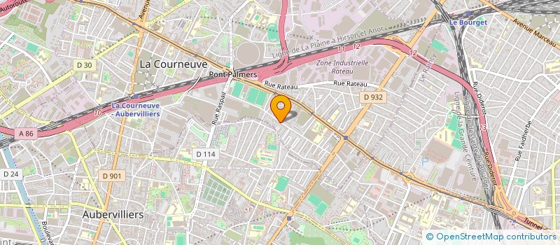 localisation de l'entreprise MONSIEUR RONDOUBA ABEL DJEKO à LA COURNEUVE