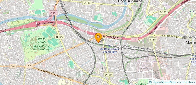 localisation de l'entreprise MONSIEUR RONGXIN DENG à CHAMPIGNY-SUR-MARNE