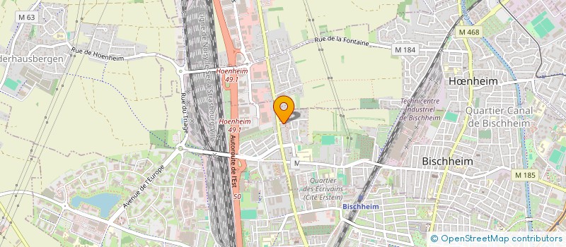 localisation de l'entreprise MONSIEUR RONI HASO  BISCHHEIM