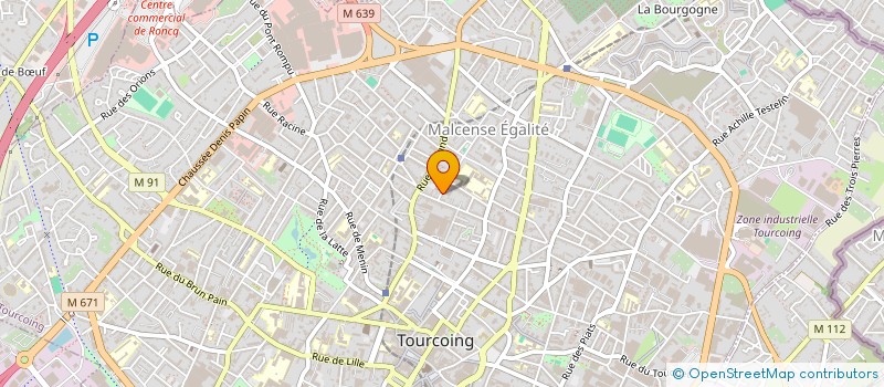 localisation de l'entreprise MONSIEUR RONNY DECRAENE à TOURCOING