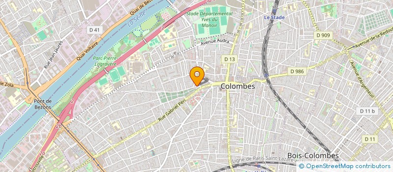 localisation de l'entreprise MONSIEUR RONNY DIOMAR à COLOMBES