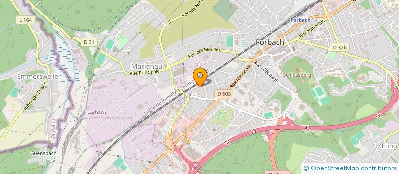 localisation de l'entreprise MONSIEUR RONNY KERN  FORBACH