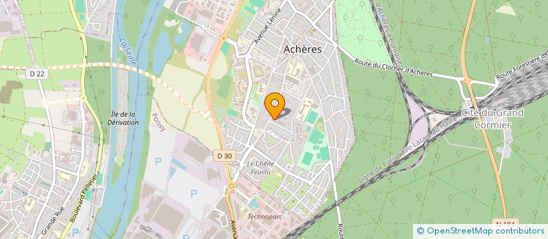 localisation de l'entreprise MONSIEUR RONY BENUFFE  ACHERES