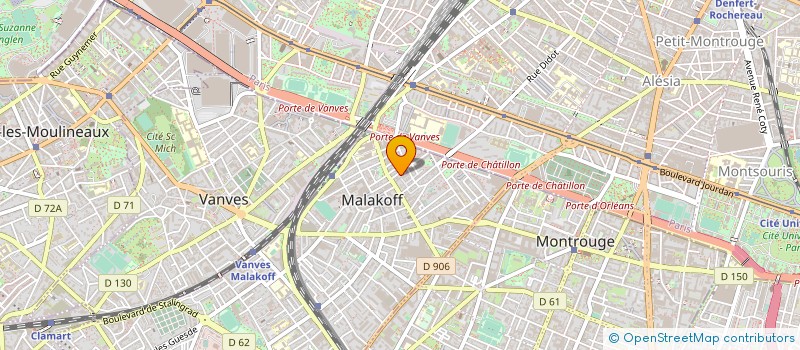 localisation de l'entreprise MONSIEUR RONY BRAUMAN  MALAKOFF