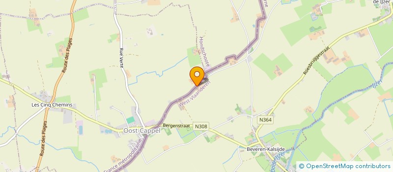 localisation de l'entreprise MONSIEUR RONY HEUGHEBAERT  OOST-CAPPEL