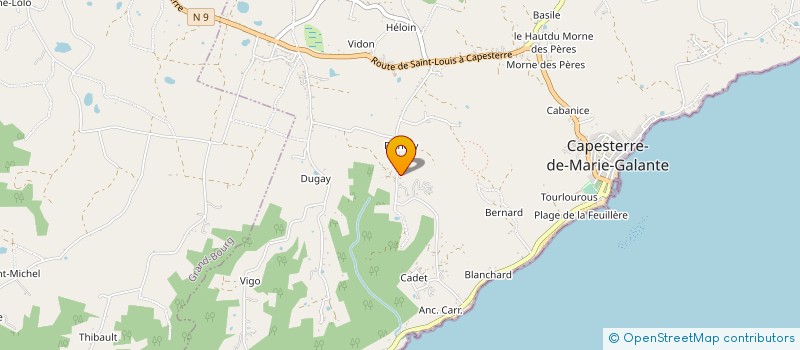localisation de l'entreprise MONSIEUR RONY PASCAL ONESTAS à CAPESTERRE-DE-MARIE-GALANTE