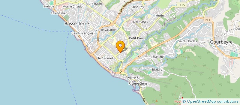 localisation de l'entreprise MONSIEUR RONY PIRAL à BASSE-TERRE
