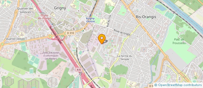 localisation de l'entreprise MONSIEUR RONYL MBOUNOU  RIS-ORANGIS