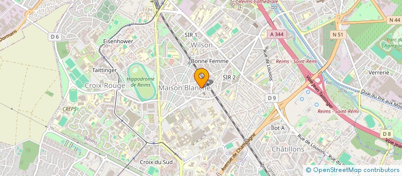 localisation de l'entreprise MONSIEUR ROODY GEORGES  REIMS