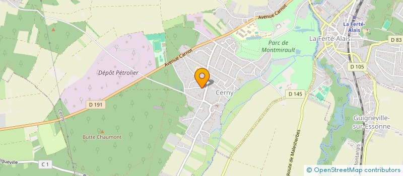 localisation de l'entreprise MONSIEUR ROODY PIERRE à CERNY