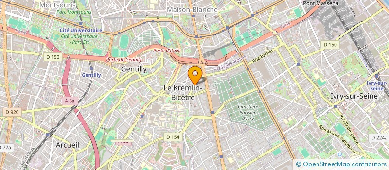 localisation de l'entreprise MONSIEUR ROQUE RODRIGUEZ  LE KREMLIN-BICETRE