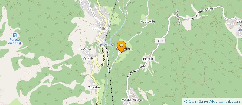 localisation de l'entreprise MONSIEUR RORY MACLUSKIE  LES ALLUES