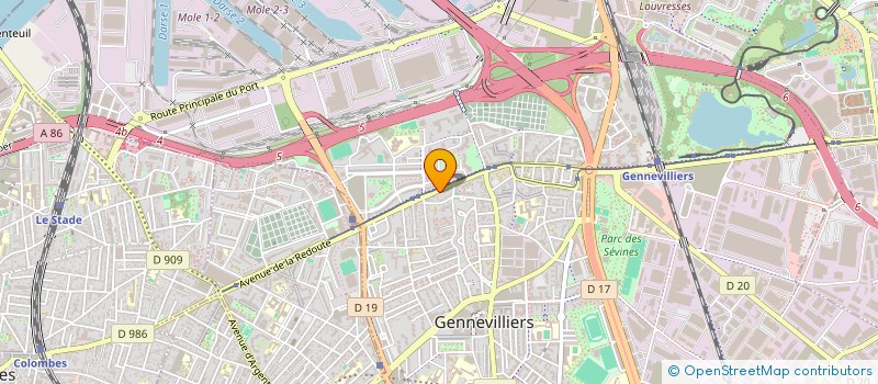 localisation de l'entreprise MONSIEUR ROSA BATISTA  GENNEVILLIERS