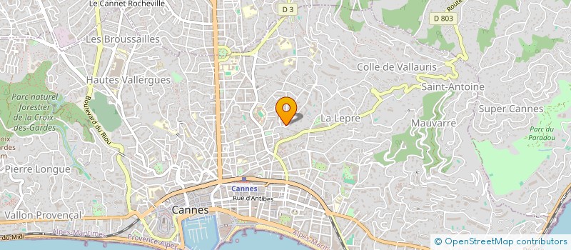 localisation de l'entreprise MONSIEUR ROSAIRE BRANCATO à CANNES