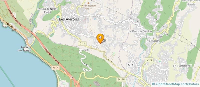 localisation de l'entreprise MONSIEUR ROSAIRE CADET à LES AVIRONS