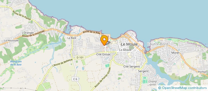 localisation de l'entreprise MONSIEUR ROSAN PLUMAIN à LE MOULE