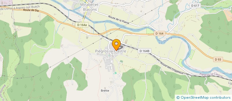 localisation de l'entreprise MONSIEUR ROSARIO DI STEFANO  PIEGROS-LA-CLASTRE