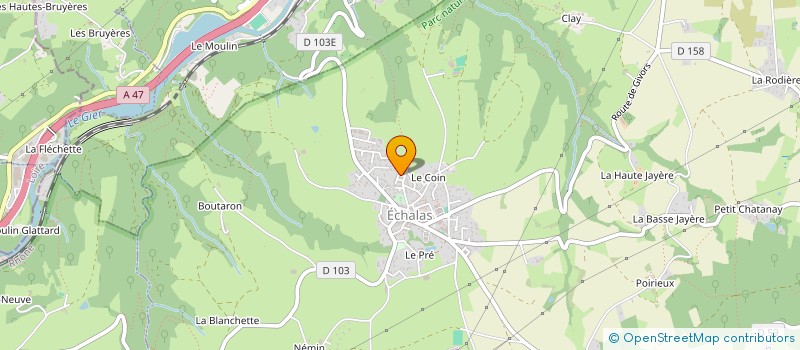 localisation de l'entreprise MONSIEUR ROSARIO LAURA  ECHALAS