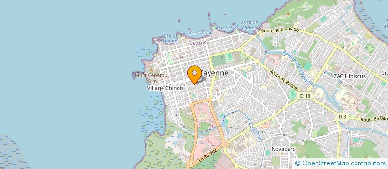 localisation de l'entreprise MONSIEUR ROSE DORVILIER  CAYENNE