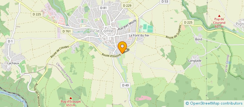 localisation de l'entreprise MONSIEUR ROSELITO PERINGALE  VIC-LE-COMTE