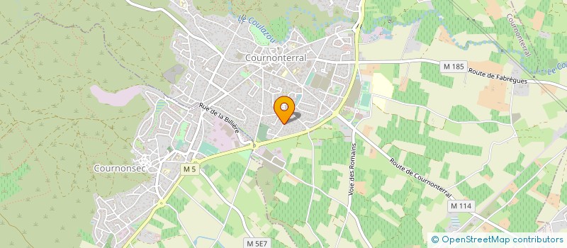 localisation de l'entreprise MONSIEUR ROSINE HUGRET à COURNONTERRAL