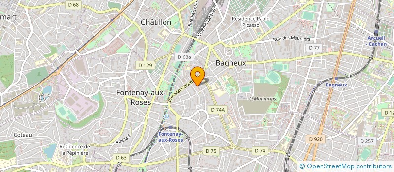 localisation de l'entreprise MONSIEUR ROSS ANICET GBALIGBA à FONTENAY-AUX-ROSES