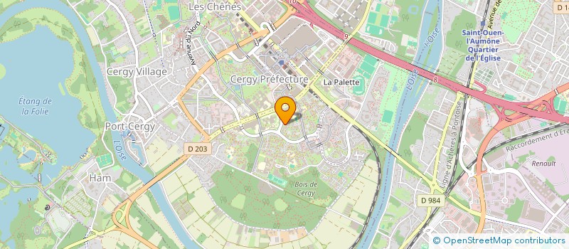 localisation de l'entreprise MONSIEUR ROTIMI NSAKALA  CERGY