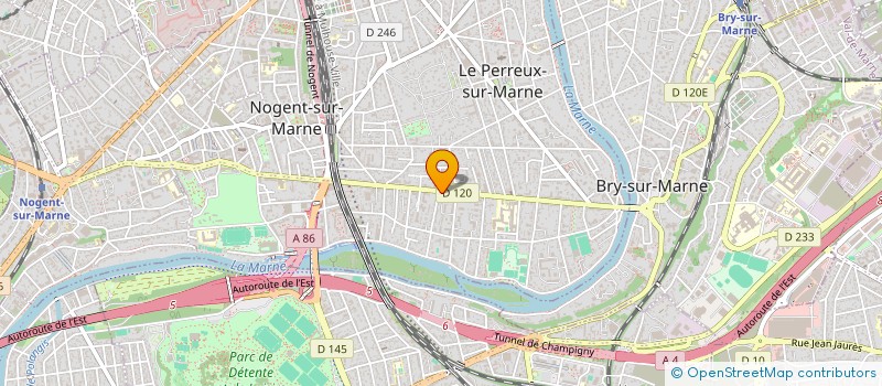 localisation de l'entreprise MONSIEUR ROUDY VERJUIN  LE PERREUX-SUR-MARNE