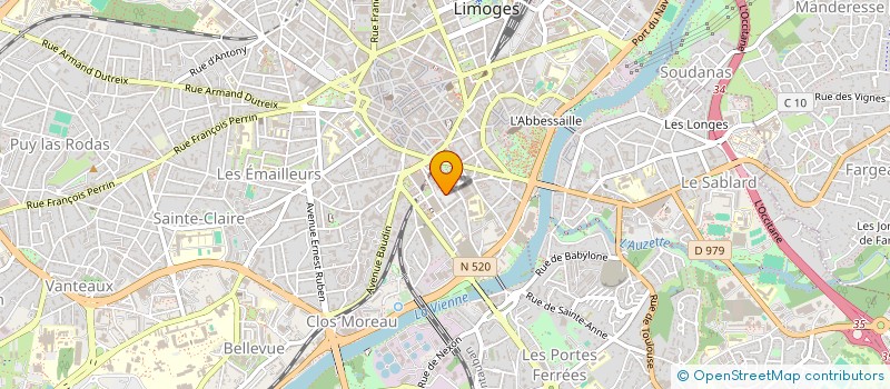 localisation de l'entreprise MONSIEUR ROUHULLAH SAFI à LIMOGES