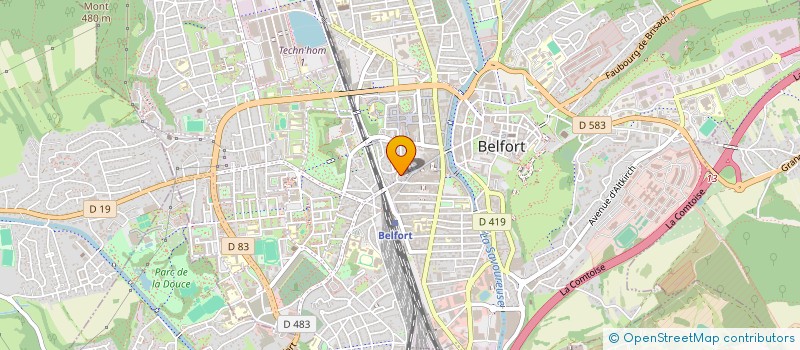 localisation de l'entreprise MONSIEUR ROUSLAN TKATCHOUK  BELFORT