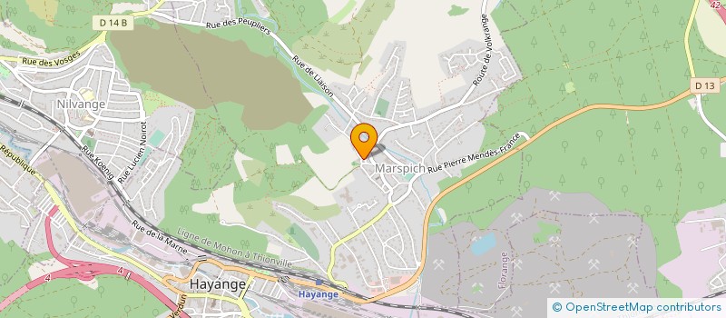 localisation de l'entreprise MONSIEUR ROVELLH LOEMBA TCHIBOLI  HAYANGE