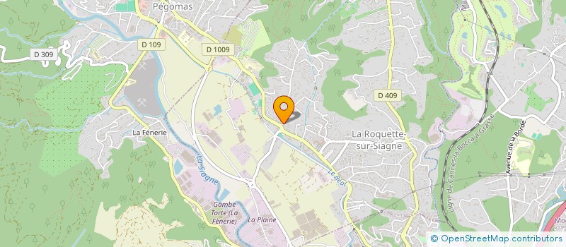 localisation de l'entreprise MONSIEUR ROXANE BAUDINO à LA ROQUETTE-SUR-SIAGNE