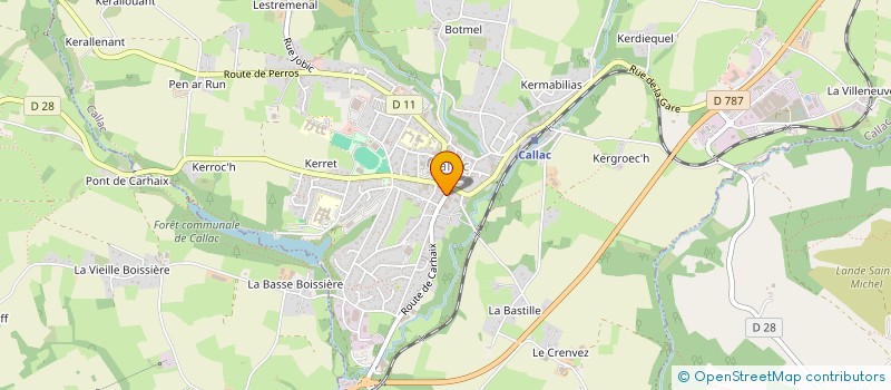 localisation de l'entreprise MONSIEUR ROY CARRINGTON  CALLAC