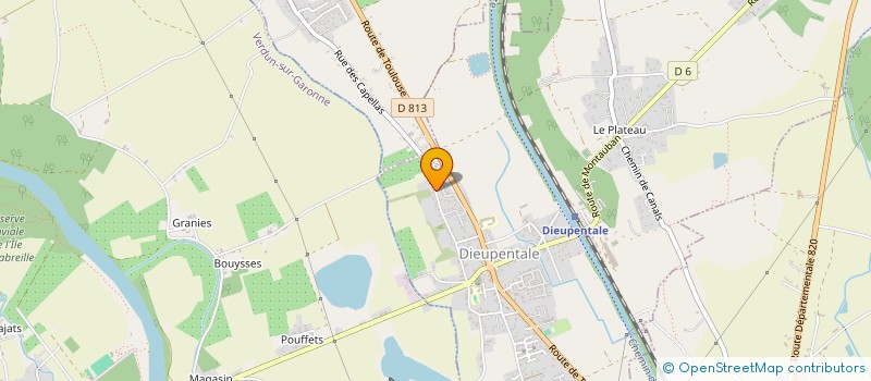 localisation de l'entreprise MONSIEUR ROY CHAMOUN  DIEUPENTALE