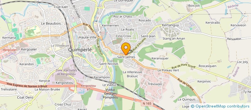 localisation de l'entreprise MONSIEUR ROY DECAMPS  QUIMPERLE