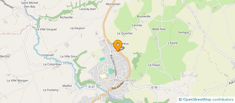 localisation de l'entreprise MONSIEUR ROY NOMDEDEU  PLOUGUENAST-LANGAST