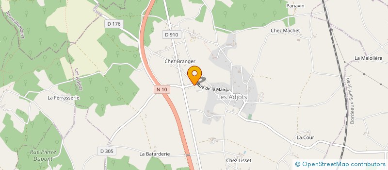 localisation de l'entreprise MONSIEUR ROY OLLINO à LES ADJOTS