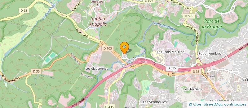 localisation de l'entreprise MONSIEUR ROY VICINI  VALBONNE