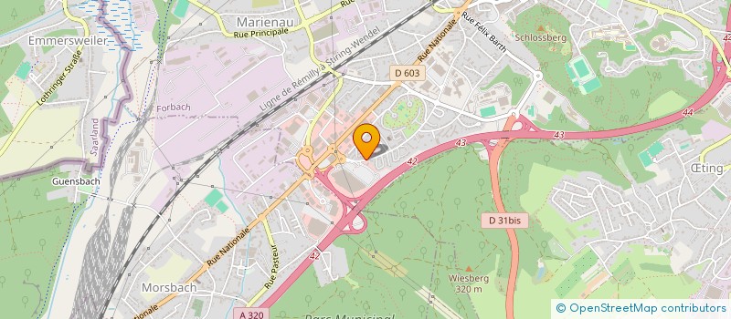 localisation de l'entreprise MONSIEUR RRAHMAN AVDIJA  FORBACH