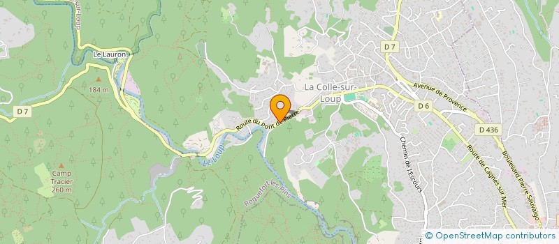 localisation de l'entreprise MONSIEUR RUBEN ADHOUTE  LA COLLE-SUR-LOUP