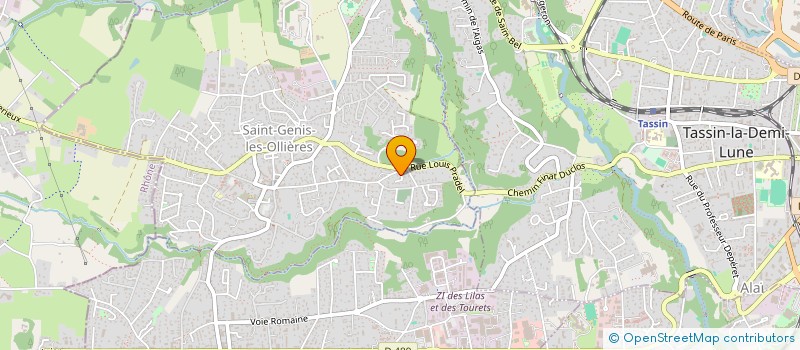 localisation de l'entreprise MONSIEUR RUBEN BERTOMIER  SAINT-GENIS-LES-OLLIERES