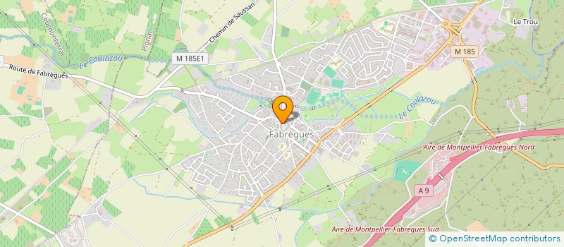 localisation de l'entreprise MONSIEUR RUBEN BORDICHON  FABREGUES