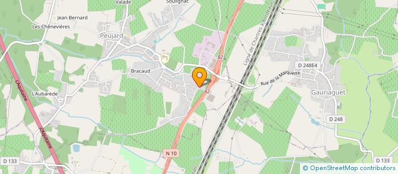 localisation de l'entreprise MONSIEUR RUBEN BOURNONVILLE à PEUJARD