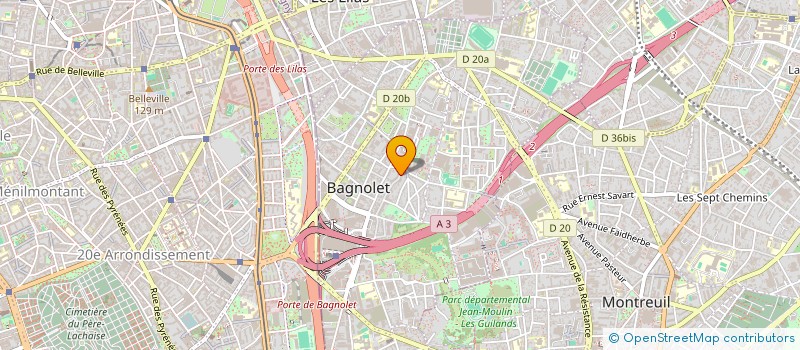 localisation de l'entreprise MONSIEUR RUBEN CELIS à BAGNOLET
