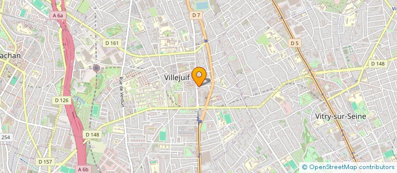 localisation de l'entreprise MONSIEUR RUBEN CLADIER  VILLEJUIF