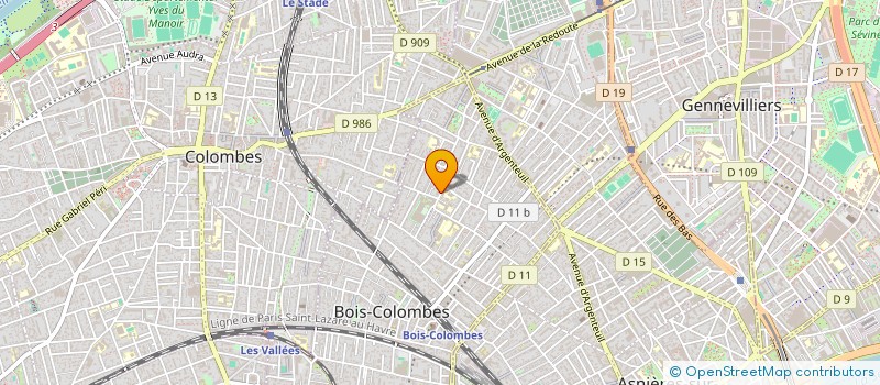localisation de l'entreprise MONSIEUR RUBEN DENOVAT à BOIS-COLOMBES