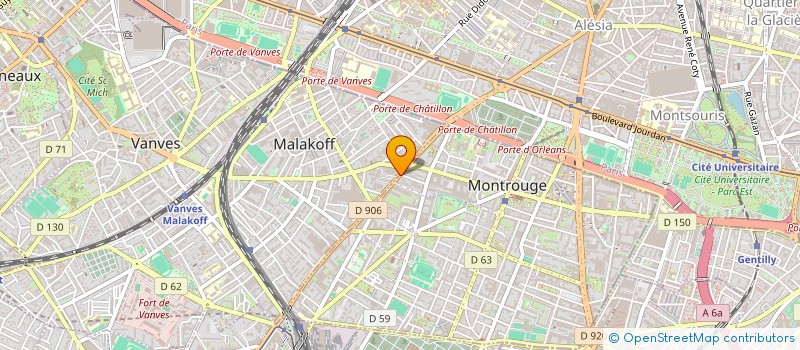 localisation de l'entreprise MONSIEUR RUBEN ESPINOSA PINEDA  MONTROUGE