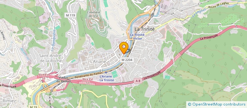 localisation de l'entreprise MONSIEUR RUBEN FELICIANO FERNAO à NICE