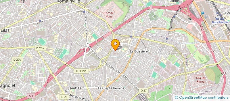 localisation de l'entreprise MONSIEUR RUBEN FERREIRA  MONTREUIL